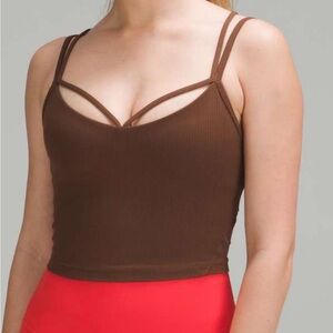 Lululemon Align Brown Leggings and Strapy Tank